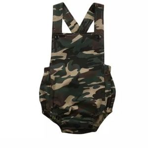 Army Camouflage Baby One-Piece Romper Outfit